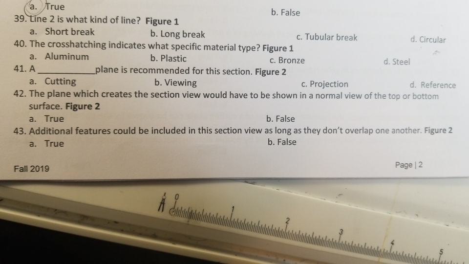 Solved A True B False 39 Line 2 Is What Kind Of Line