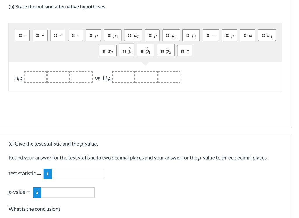 Solved Test whether there is a difference between two groups | Chegg.com