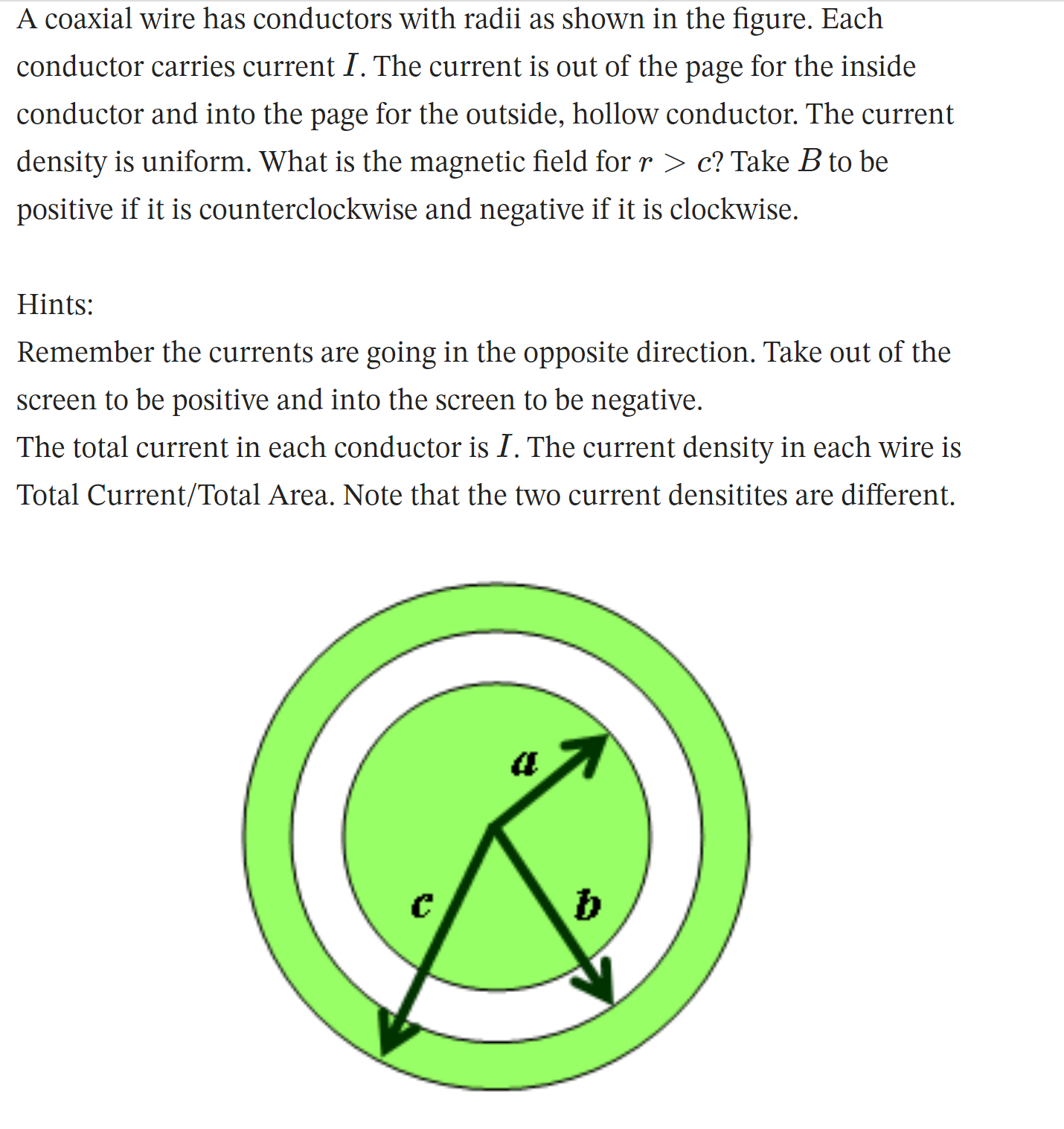 Solved Purpose: This Is An Ampère's Law Problem With | Chegg.com