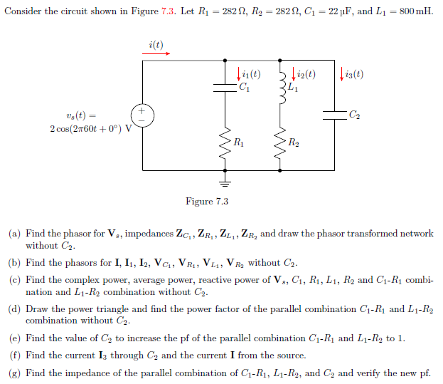 Solved Consider The Circuit Shown In Figure 7.3. Let R1 = | Chegg.com