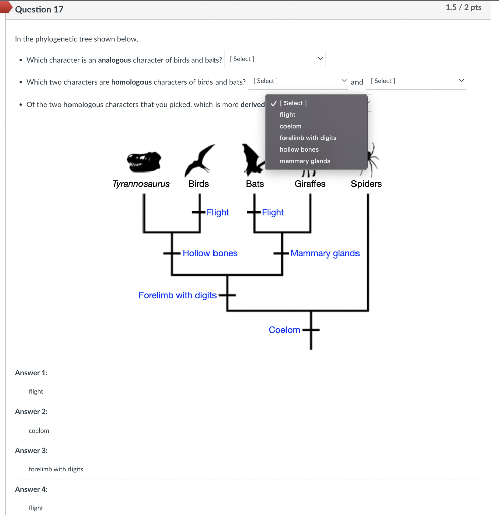 Solved In The Phylogenetic Tree Shown Below, - Which | Chegg.com