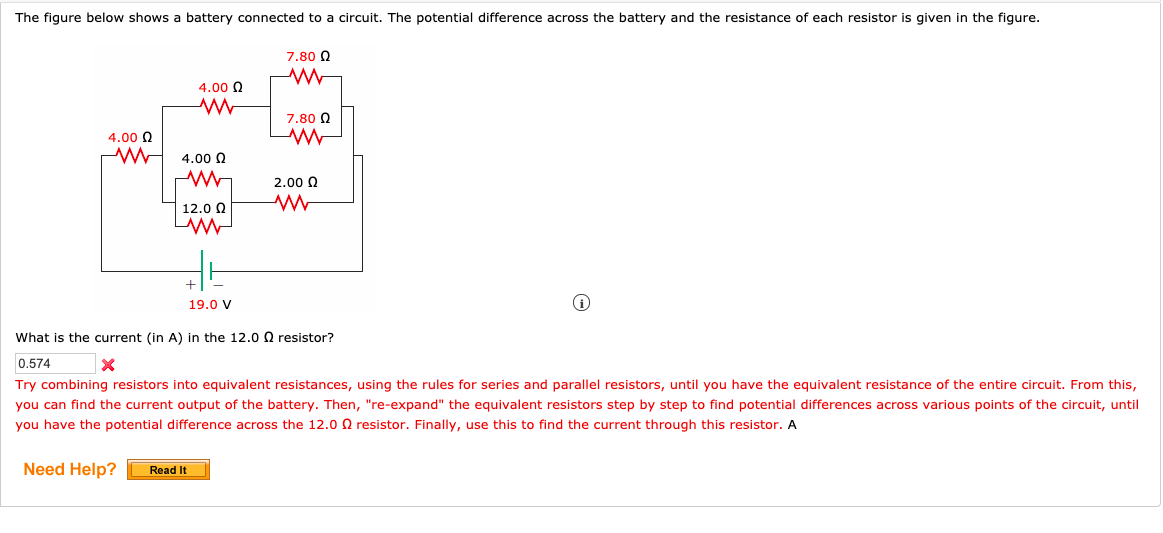 Solved The figure below shows a battery connected to a