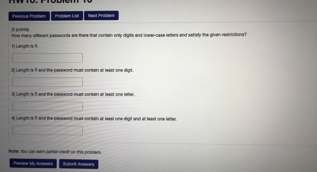 Solved Previous Problem Problem List Next Problem (3 points) | Chegg.com