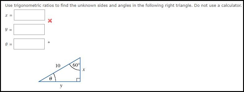 Solved Use trigonometric ratios to find the unknown sides | Chegg.com