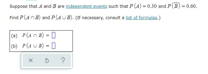 Solved Suppose That A And B Are Independent Events Such That | Chegg.com