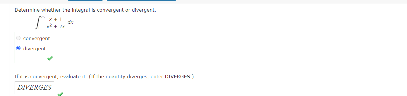 Solved Determine whether the integral is convergent or | Chegg.com