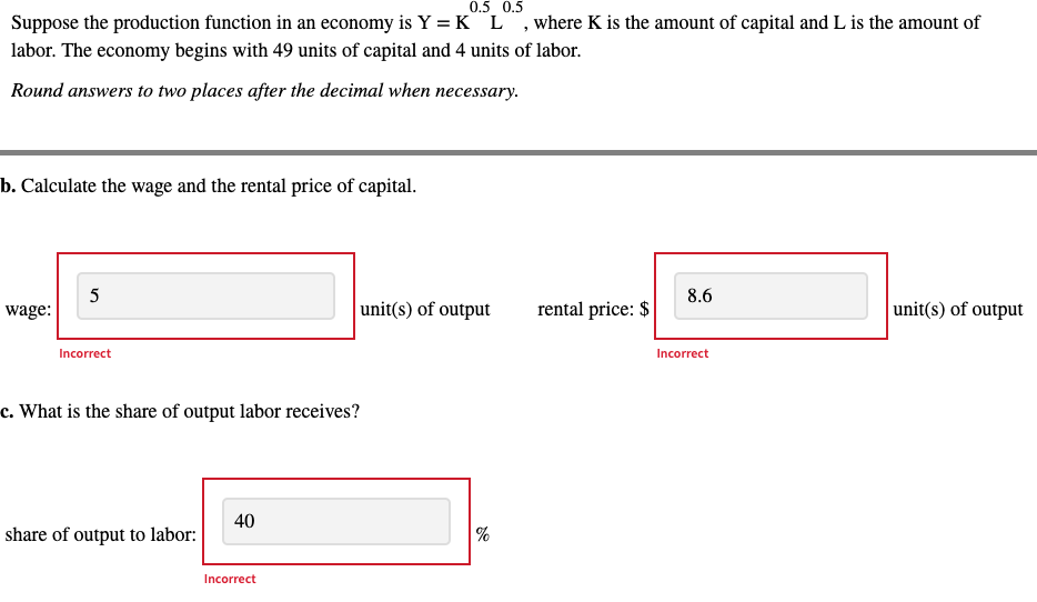 Solved Suppose the production function in an economy is | Chegg.com