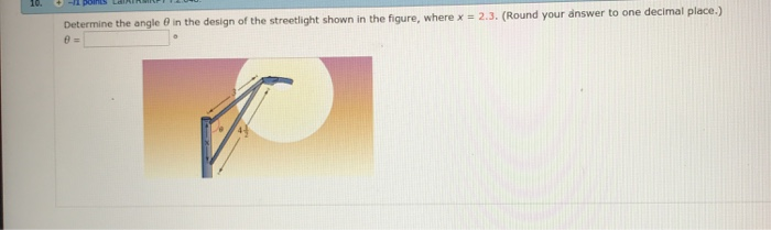 Solved Determine the angle θ in the design of the | Chegg.com