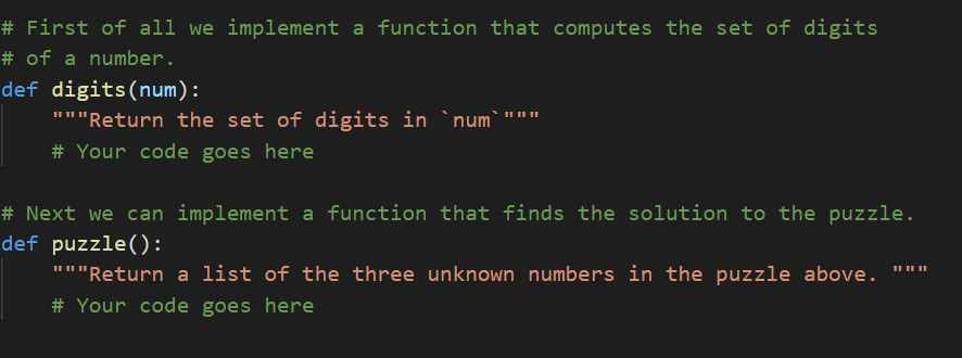 Solved # coding: utf-8 # # A mathematical puzzle # # Look at | Chegg.com