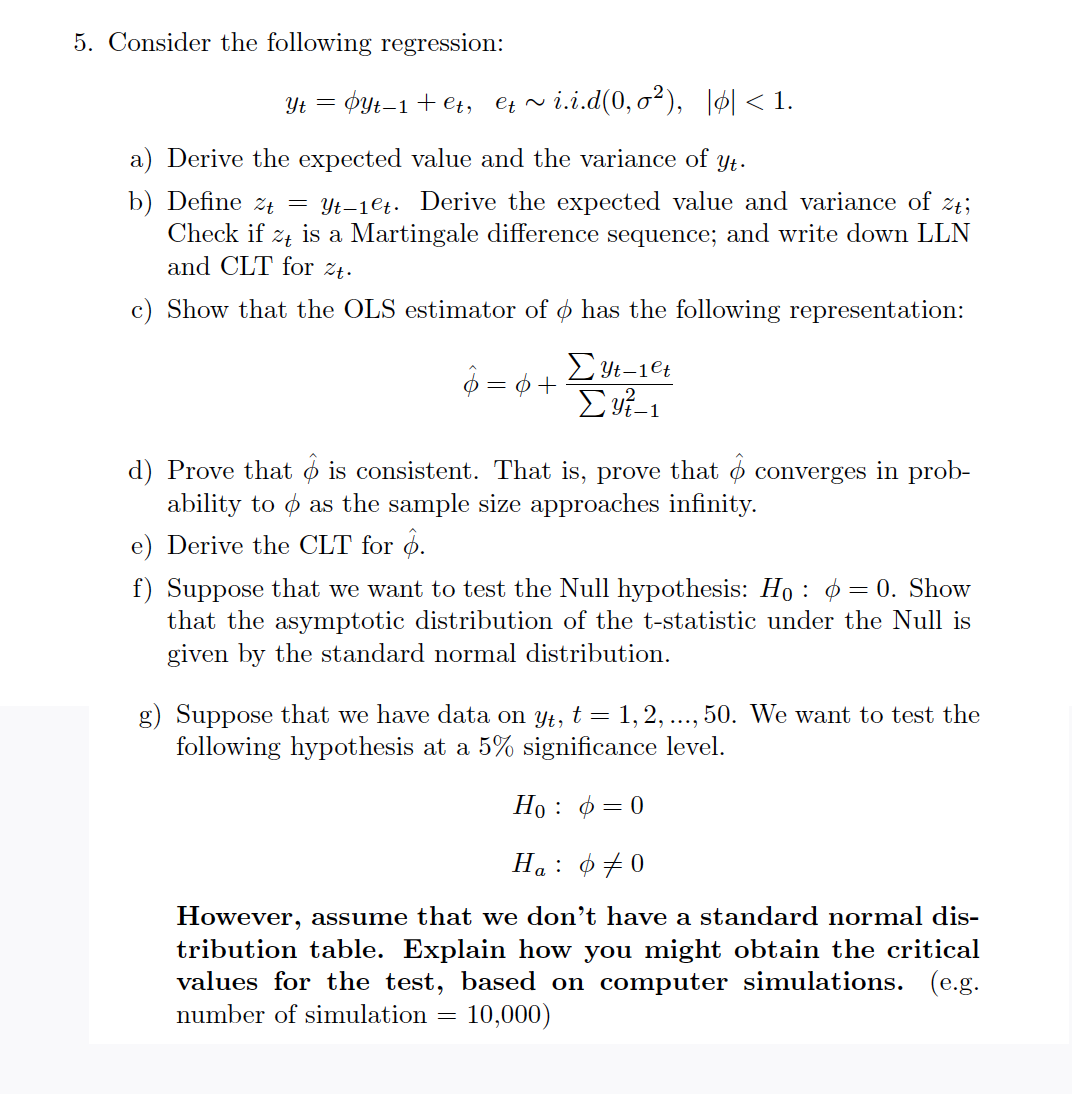 Solved Consider The Following | Chegg.com