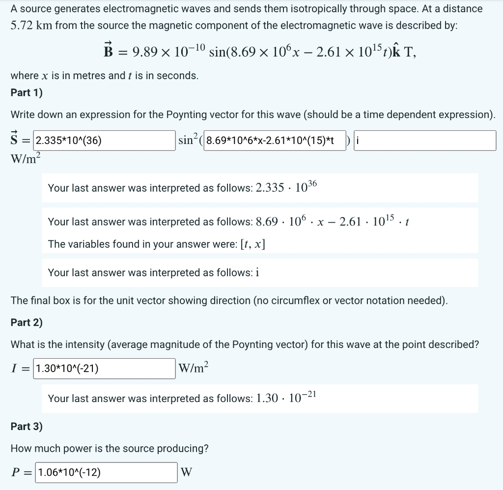 Solved A source generates electromagnetic waves and sends | Chegg.com