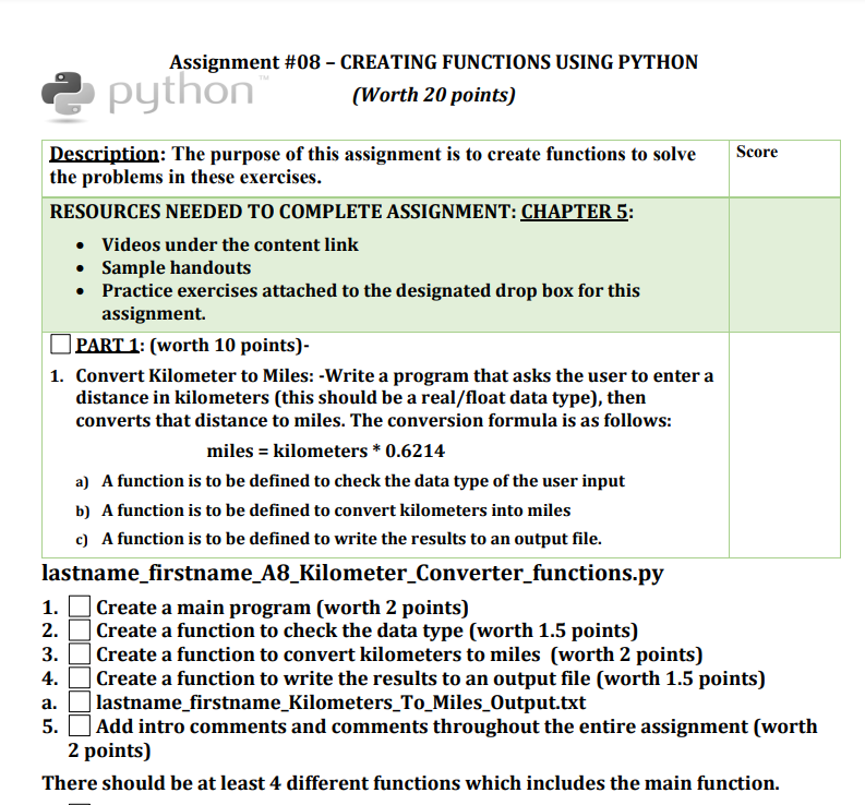 Solved I need some help making these programs for python. I | Chegg.com
