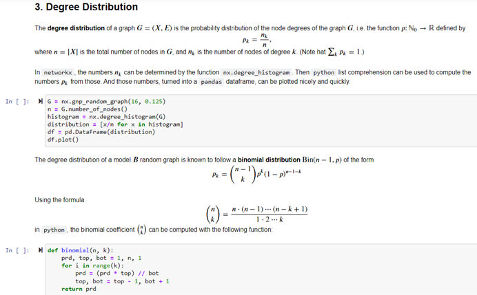 Solved The degree distribution of a graph G=(X,E) is the | Chegg.com