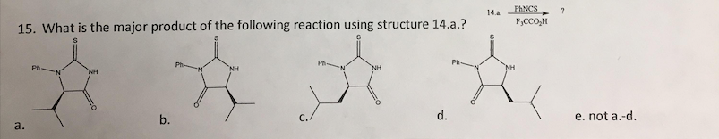 Solved 14. What Is B In The Following Sequence Of Reactions? | Chegg.com