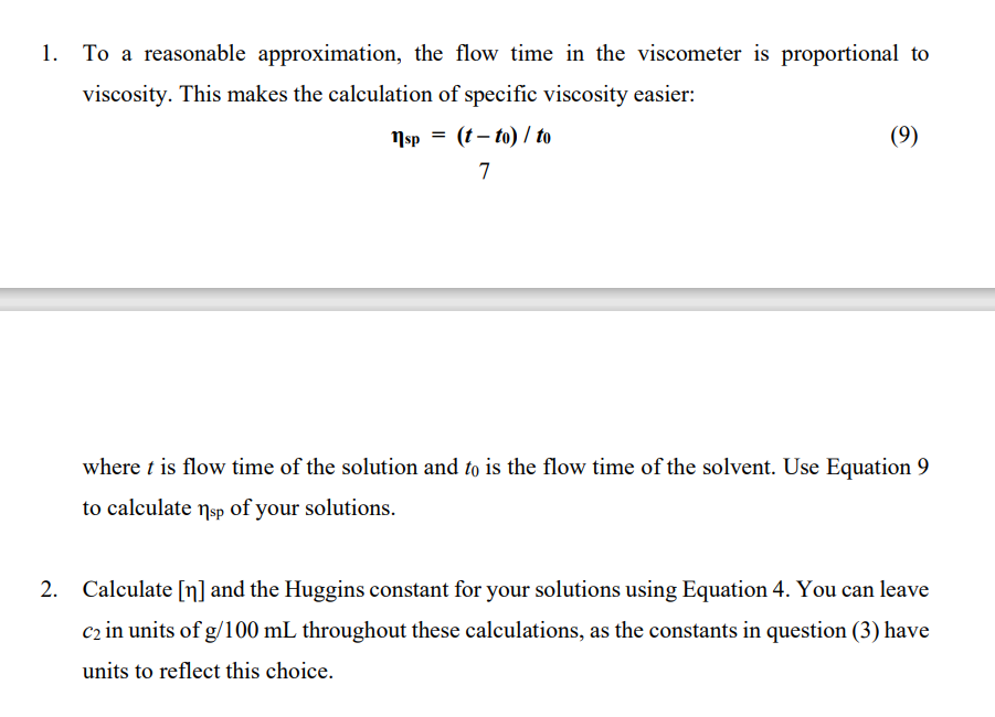 Determination of molar mass of polystyrene Results 10