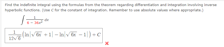Solved 1 Find the indefinite integral using the formulas | Chegg.com
