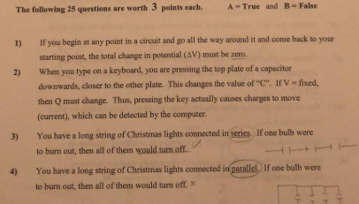Solved The following 25 questions are worth 3 points | Chegg.com
