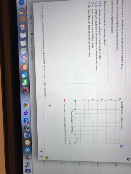 Solved The price of a cup of coffee is two dollars and the