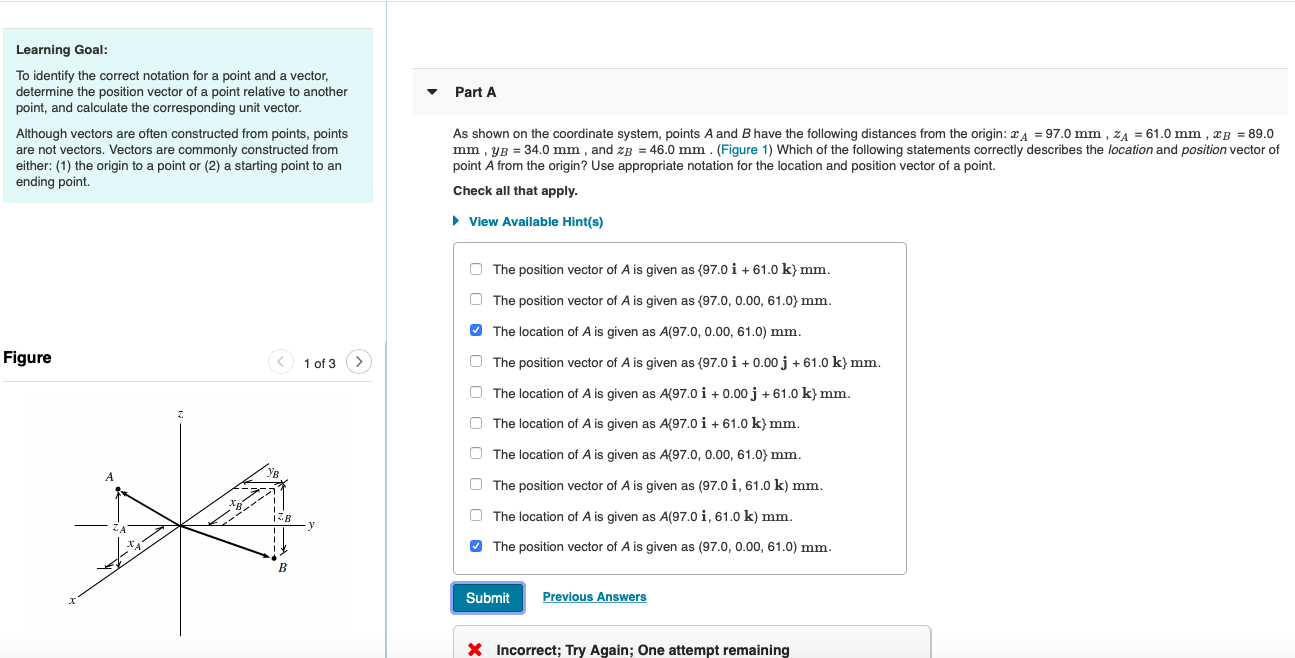 Solved Learning Goal: To identify the correct notation for a | Chegg.com