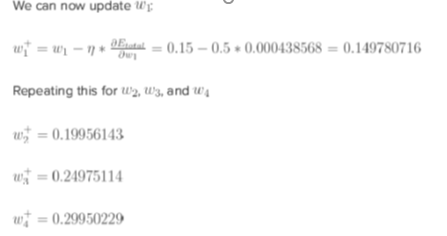 In A Step by Step Backpropagation Example of Matt | Chegg.com