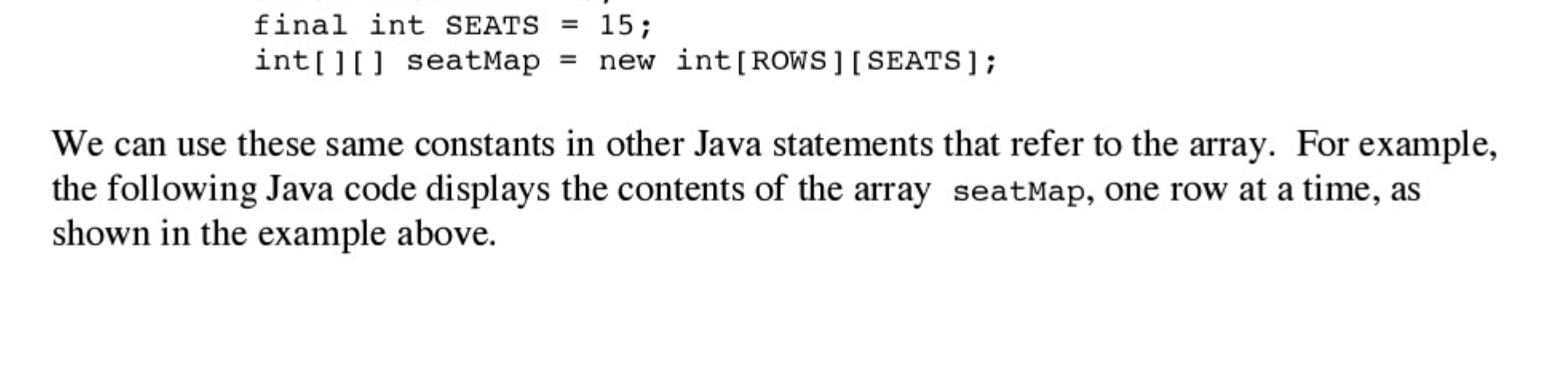 Solved 1. In a previous exercise, we used an array to | Chegg.com