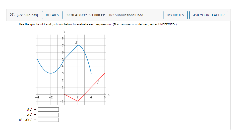 Solved 27. [-/2.5 Points] DETAILS SCOLALGCC1 6.1.008.EP. 0/2 | Chegg.com