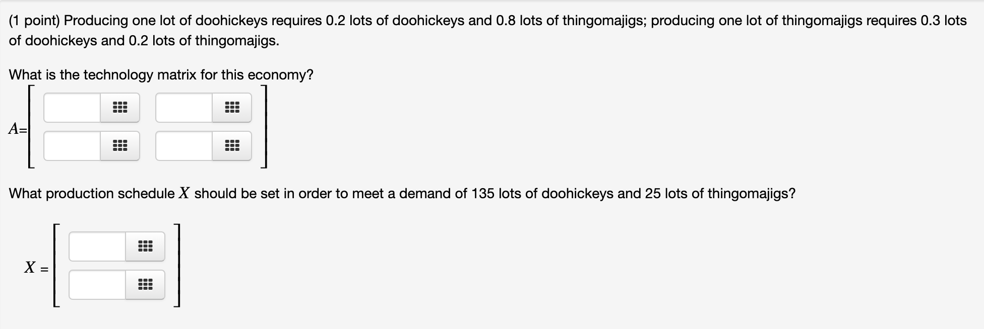 solved-1-point-producing-one-lot-of-doohickeys-requires-chegg