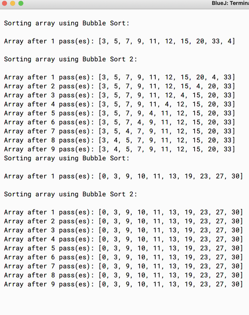Solved Java- I'm trying to print two arrays(one already | Chegg.com