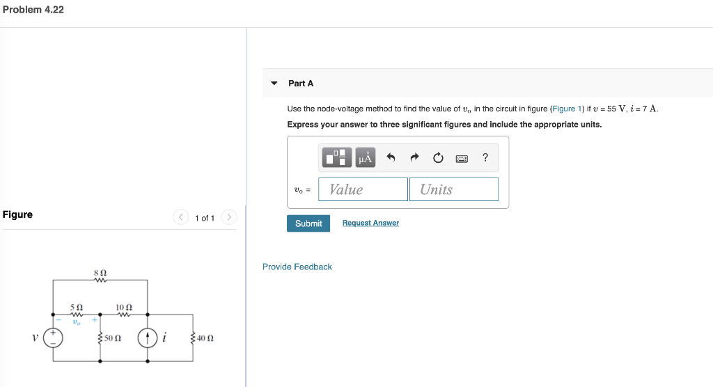 Solved Problem 4.22 Part A Use the node-voltage method to | Chegg.com