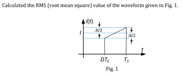 Solved Calculated the RMS (root mean square) value of the | Chegg.com