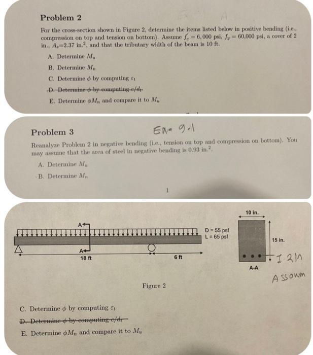Solved Problem 2 For the cross-section shown in Figure 2, | Chegg.com
