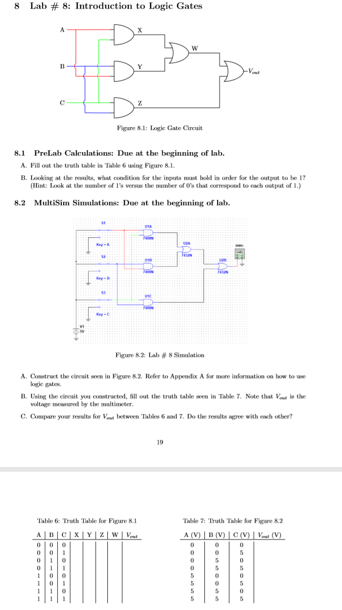 Solved 8 Lab 8 Introduction To Logic Gates C Figure 8 1 Chegg Solved 8 Lab 8 Introduction To Logic Gates C Figure 8 1 Chegg
