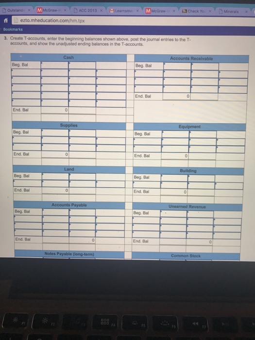 mcgraw hill accounting chapter 3 homework answers