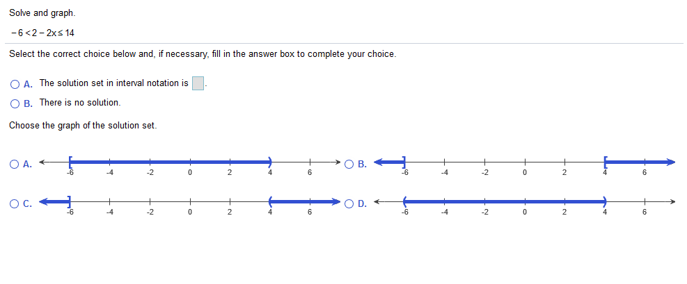 Solved Solve and graph -6