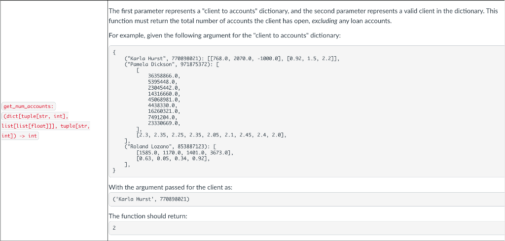 Solved On the left side are the functions to write for | Chegg.com