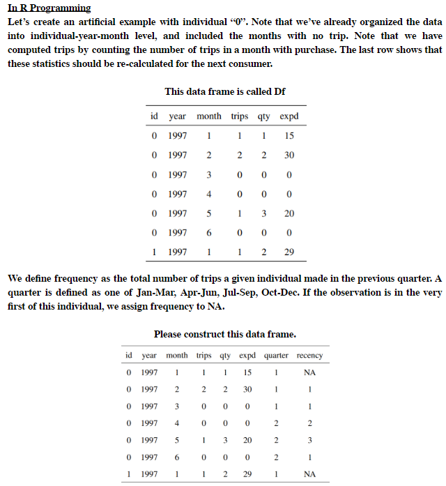 In R Programming Lets Create An Artificial Exampl - 