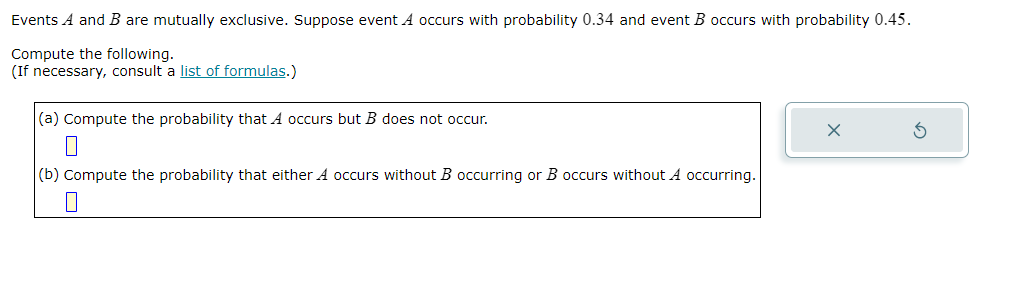 Solved Events A and B are mutually exclusive. Suppose event | Chegg.com