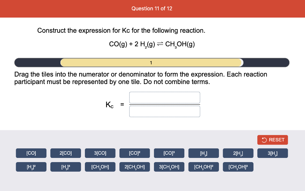 Solved Construct the expression for Kc for the following | Chegg.com
