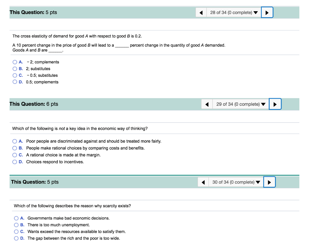 Solved This Question: 5 pts 28 of 34 (0 complete) The cross | Chegg.com