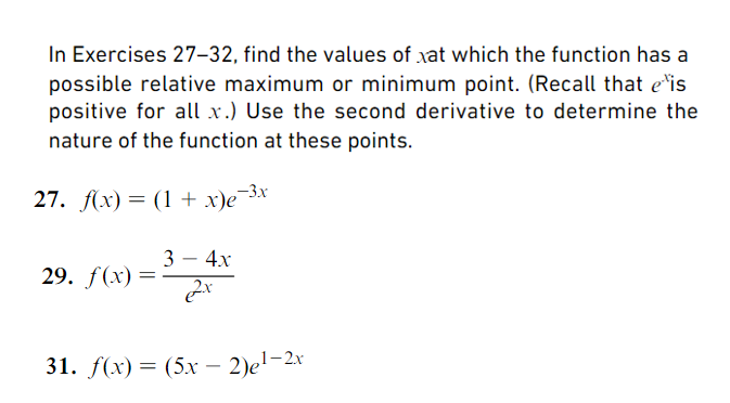 Solved In Exercises 27-32, find the values of x at which the | Chegg.com