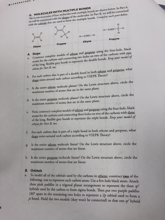 Solved The Lewis structares we will be concerned with the | Chegg.com