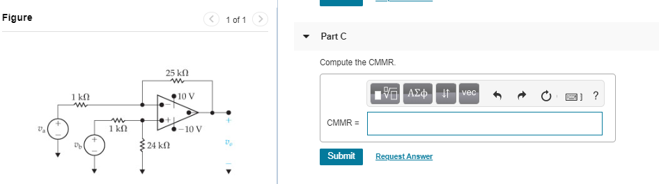 Solved The difference amplifier is shown in the figure | Chegg.com