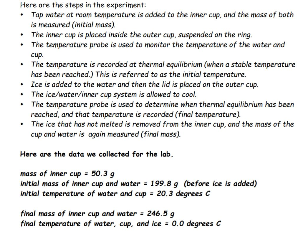 Solved Calorimetry is a technique that can be used to
