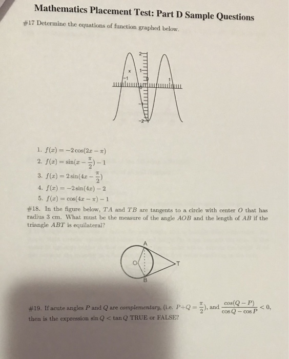 Math Equations To Know For Placement Test - Tessshebaylo