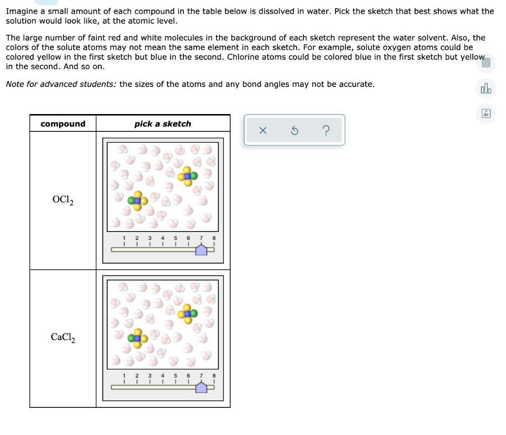 Solved Imagine A Small Amount Of Each Compound In The Table