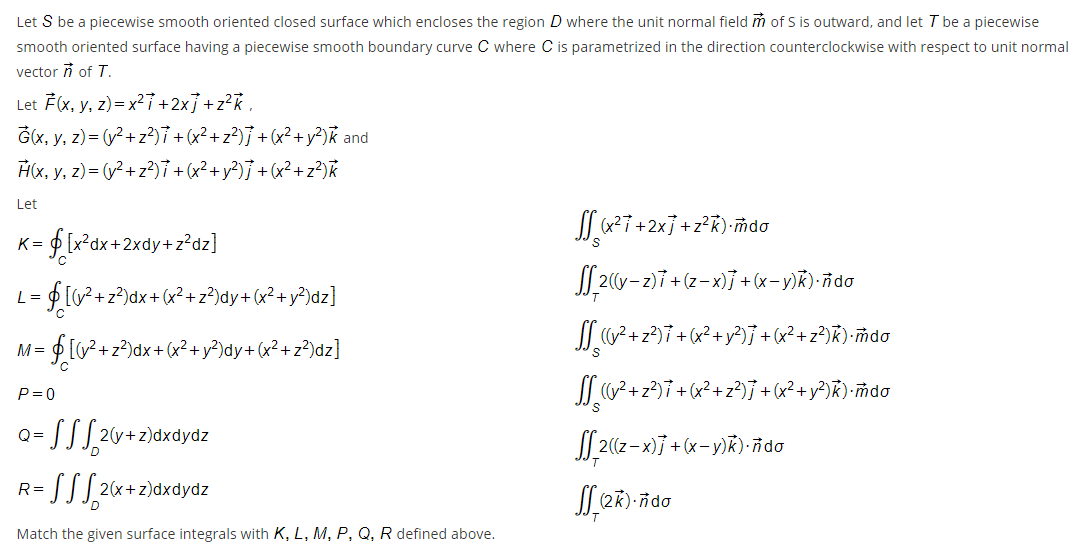 Solved Let S Be A Piecewise Smooth Oriented Closed Surfac Chegg Com