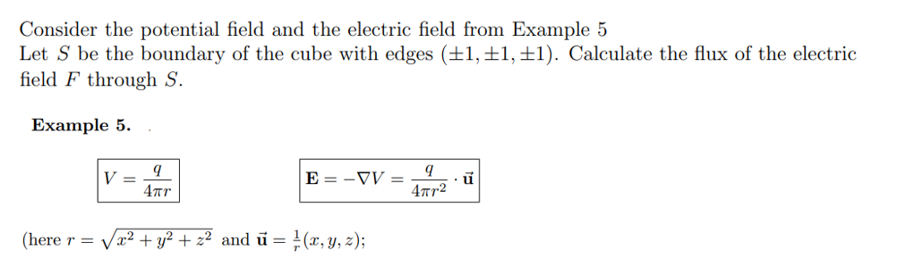 Solved Consider The Potential Field And The Electric Field | Chegg.com