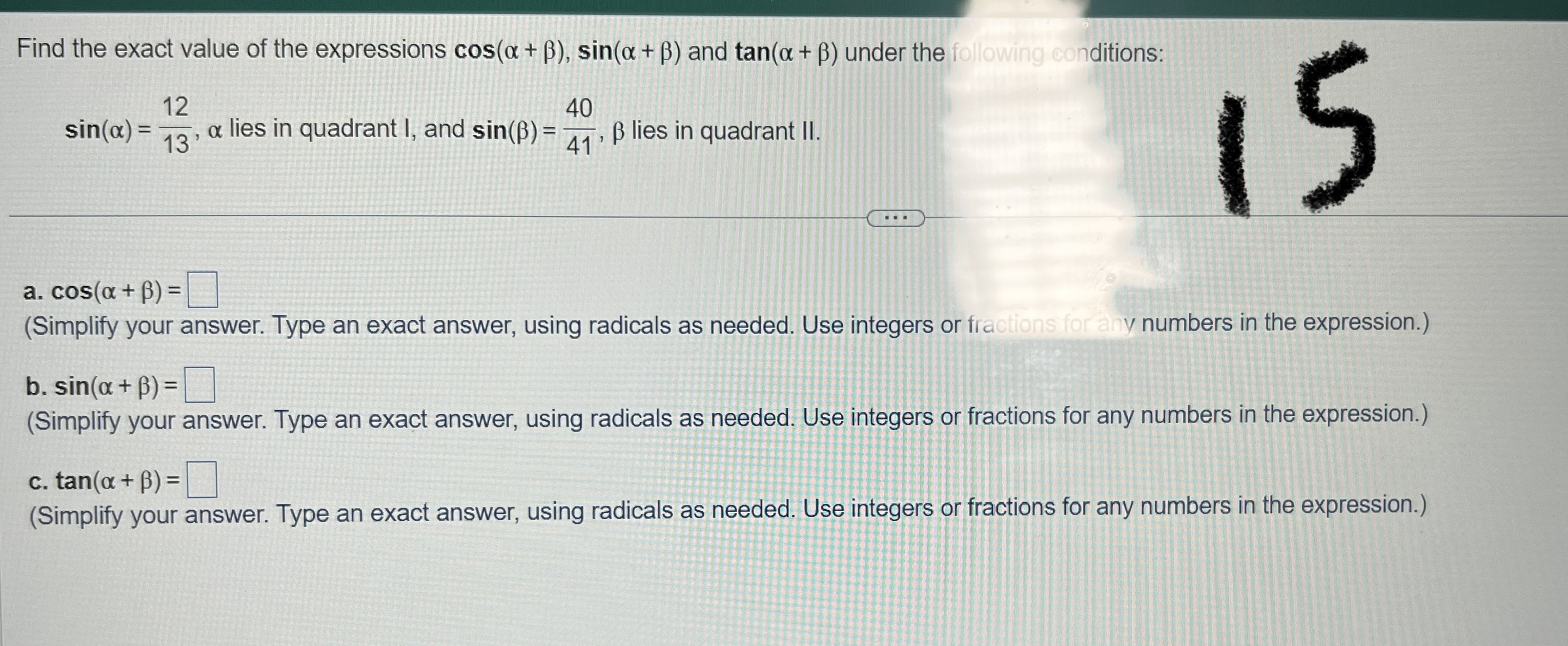 Solved 15 | Chegg.com