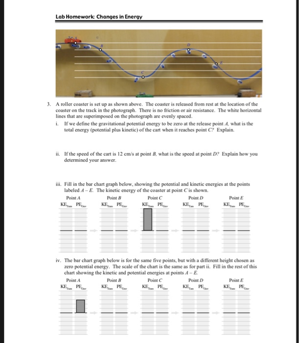 Solved Lab Homework Changes in Energy 3. A roller coaster Chegg