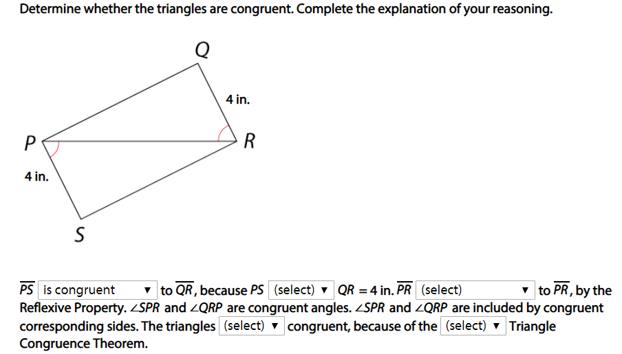 Solved Determine whether the triangles are congruent. | Chegg.com